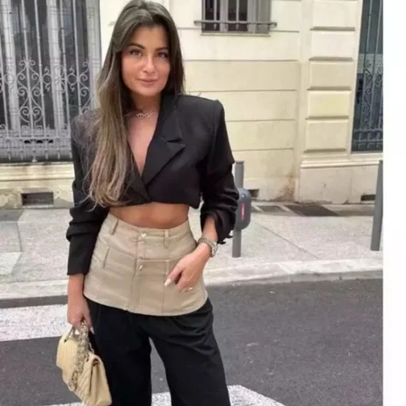 BRAND NEW - ZARA - Limited Edition Double Waisted Skirt - Large - Picture 3 of 6